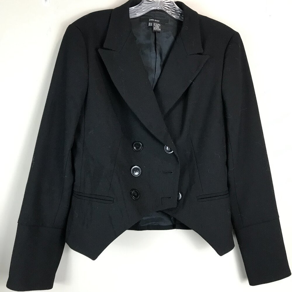 Zara Basic Black Suit Jacket Size M